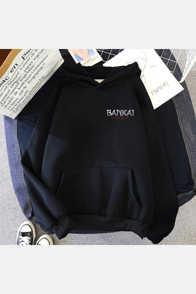 Bleach Bankai Ön-Arka Baskılı Kapşonlu Sweatshirt