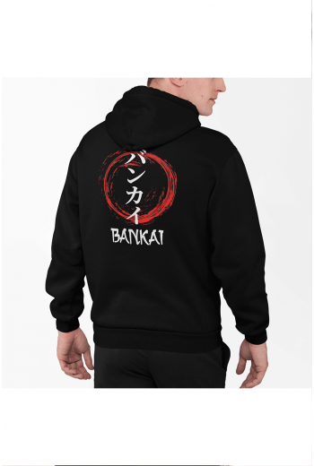 Bleach Bankai Ön-Arka Baskılı Kapşonlu Sweatshirt