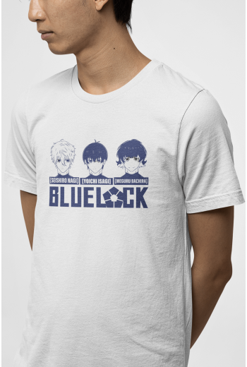 Blue Lock Face Beyaz Tişört 