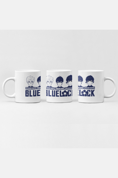 Blue Lock Face Kupa Bardak