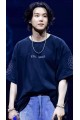 BTS Suga Baskılı Siyah T-shirt