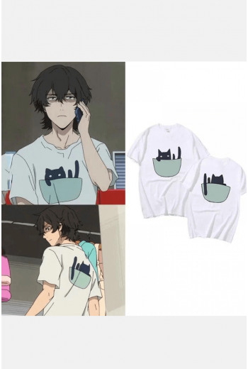 Buddy Daddies Kyuutarou Kugi Cat Tişört