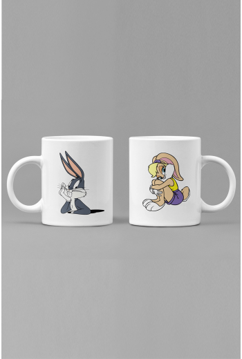 Bugs Bunny Sevgili/Çift/Arkadaş 2'li Kupa Bardak Seti Bugs Bunny Sevgili/Çift/Arkadaş 2'li Kupa Bardak Seti