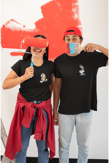 Bugs Bunny Sevgili/Çift/Arkadaşlık 2'li Tişört Seti Bugs Bunny Sevgili/Çift/Arkadaşlık 2'li Tişört Seti