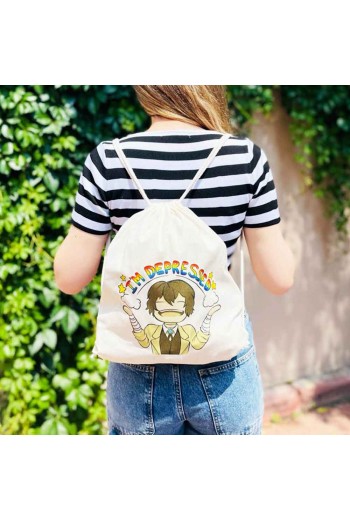 Anime Bungo Stary Dogs Osamu Dazai Bez Sırt Çantası Anime Bungo Stary Dogs Osamu Dazai Bez Sırt Çantası