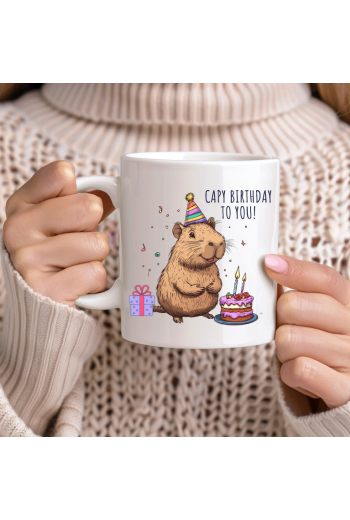 Capybara Birthday To You Kupa Bardak