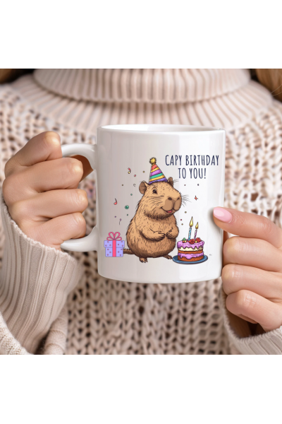 Capybara Birthday To You Kupa Bardak Capybara Birthday To You Kupa Bardak