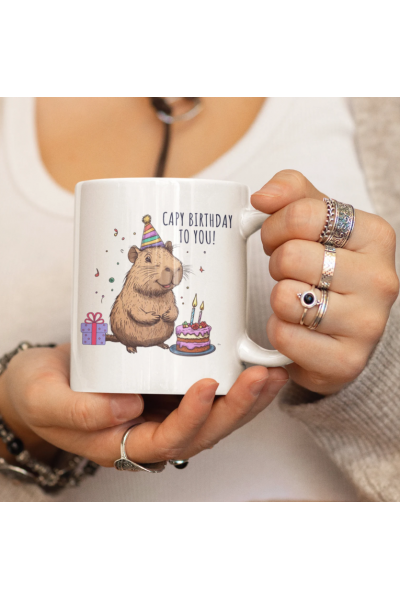 Capybara Birthday To You Kupa Bardak Capybara Birthday To You Kupa Bardak