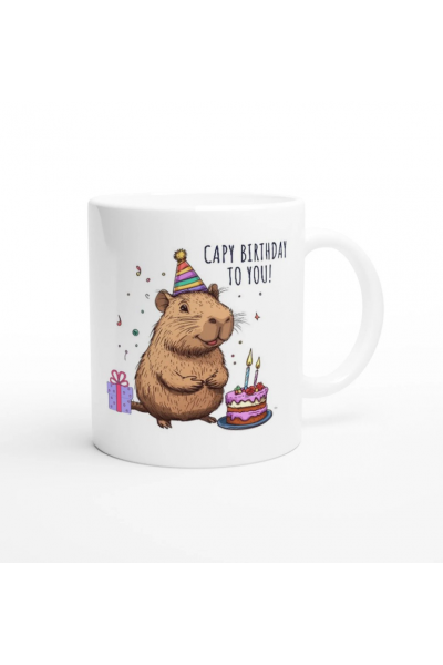 Capybara Birthday To You Kupa Bardak Capybara Birthday To You Kupa Bardak