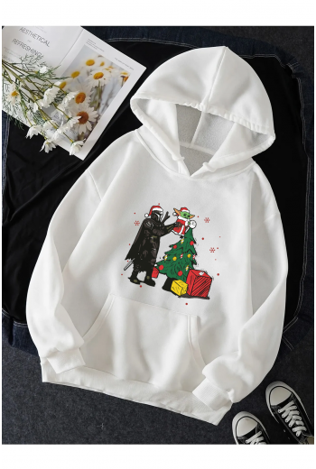 Darth Vader Baby Yoda Yılbaşı Kapşonlu Sweatshirt