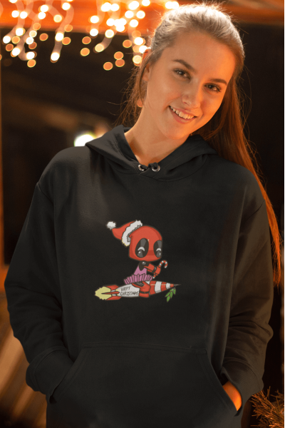 Deadpool Yeni Yıl Kapşonlu Sweatshirt 