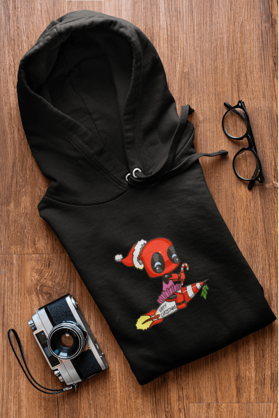 Deadpool Yeni Yıl Kapşonlu Sweatshirt 