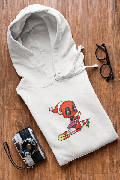 Deadpool Yeni Yıl Kapşonlu Sweatshirt 