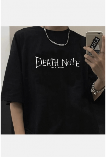 Death Note Yazılı Siyah Tişört