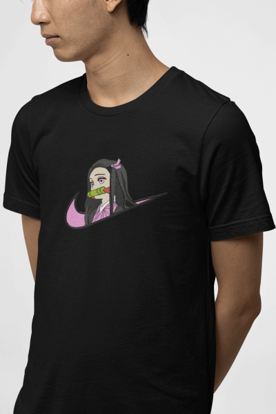 Demon Slayer Nezuko Minimal Logo Tişört Demon Slayer Nezuko Minimal Logo Tişört