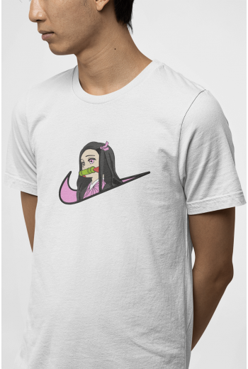 Demon Slayer Nezuko Minimal Logo Tişört  Demon Slayer Nezuko Minimal Logo Tişört