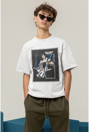 Demon Slayer Obanai Beyaz Tişört