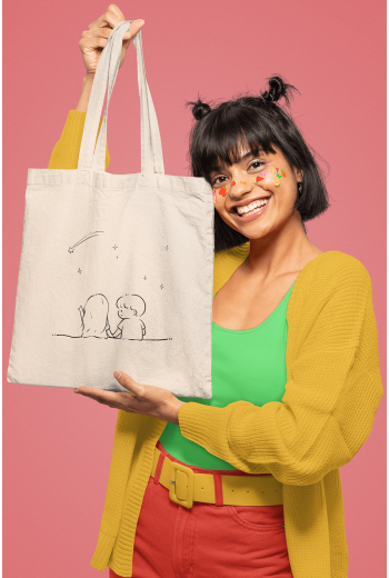 Dilek Tutan Çift Bez Çanta Dilek Tutan Çift Bez Çanta