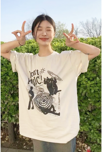 Don't Panic Unisex Y2K T-shirt