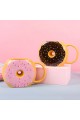 Donut Tasarımlı Siyah Kupa Bardak 