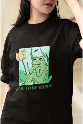 Frog How To Be Happy Tişört Frog How To Be Happy Tişört