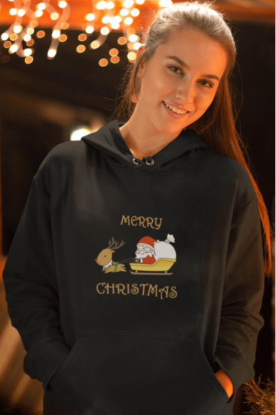 Geyik Noel Baba Yeni Yıl Sweatshirt