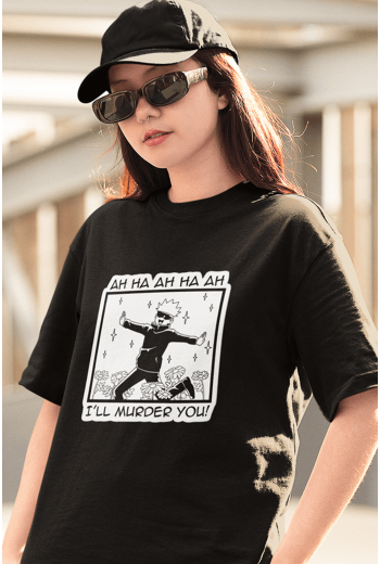 Gojo Murder You Siyah Tişört Gojo Murder You Siyah Tişört