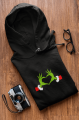 Grinch Happy New Year Kalp Kapşonlu Sweatshirt