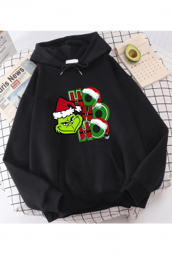 Grinch Hohoho Yenı Yıl Kapşonlu Sweatshirt Grinch Hohoho Yenı Yıl Kapşonlu Sweatshirt