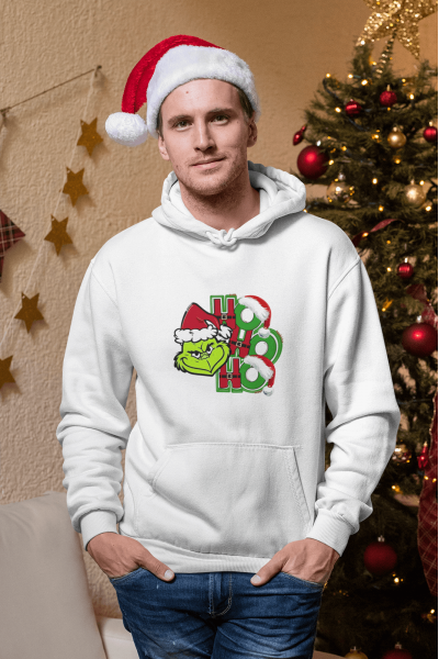 Grinch Hohoho Yenı Yıl Kapşonlu Sweatshirt