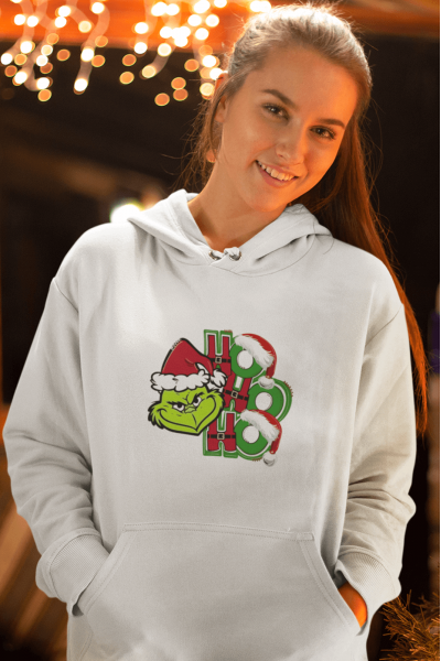 Grinch Hohoho Yenı Yıl Kapşonlu Sweatshirt