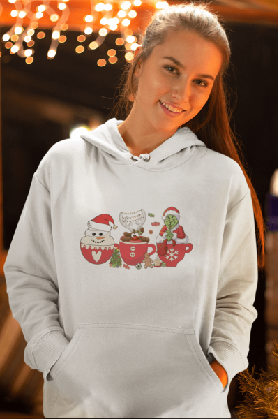 Grinch Yeni Yıl Kapşonlu Sweatshirt