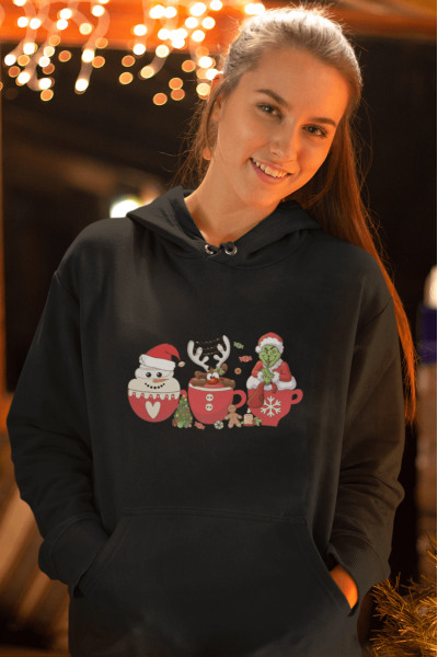 Grinch Yeni Yıl Kapşonlu Sweatshirt