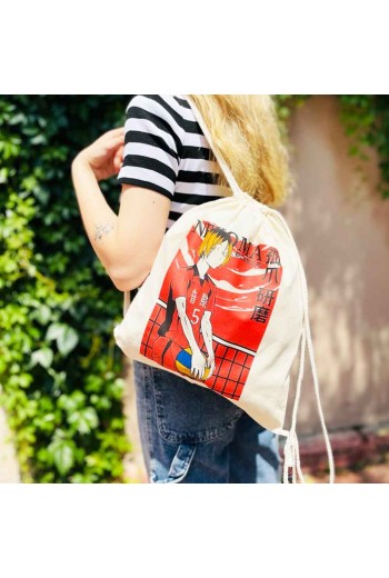 Anime Haikyuu Kenma Bez Sırt Çantası Anime Haikyuu Kenma Bez Sırt Çantası