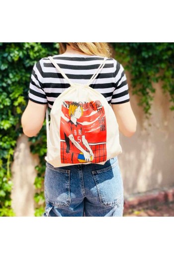 Anime Haikyuu Kenma Bez Sırt Çantası Anime Haikyuu Kenma Bez Sırt Çantası