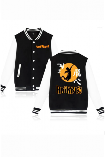 Haikyuu Ön - Arka Baskılı Kolej Ceket Haikyuu Ön - Arka Baskılı Kolej Ceket