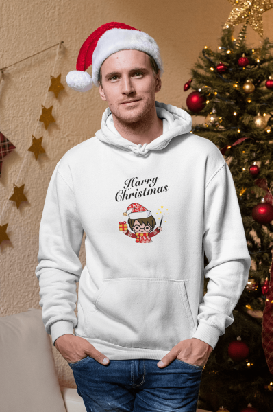 Harry Christmas Yeni Yıl Kapşonlu Sweatshirt