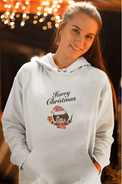 Harry Christmas Yeni Yıl Kapşonlu Sweatshirt