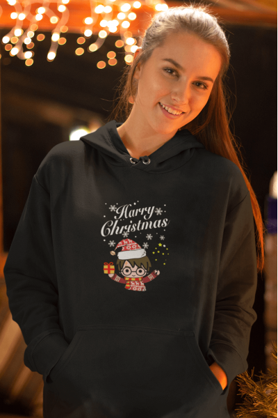 Harry Christmas Yeni Yıl Kapşonlu Sweatshirt