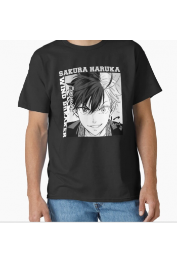 Haruka Sakura Wind Breaker Siyah T-shirt Haruka Sakura Wind Breaker Siyah T-shirt