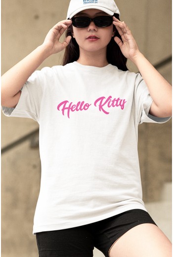 Hello Kitty Baskılı Beyaz Tişört Hello Kitty Baskılı Beyaz Tişört
