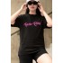Hello Kitty Siyah Baskılı Tişört