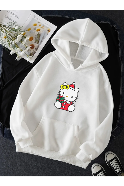 Hello Kitty Sürpriz Kapşonlu Sweatshirt