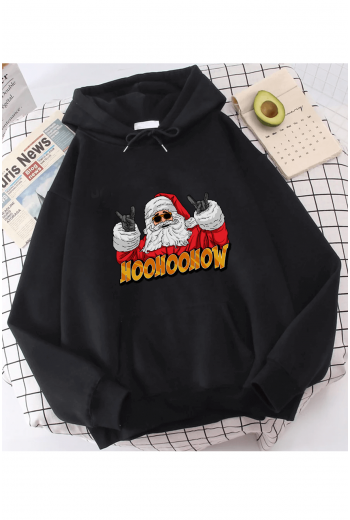 Hohoo Noel Baba Yeni Yıl Kapşonlu Sweatshirt