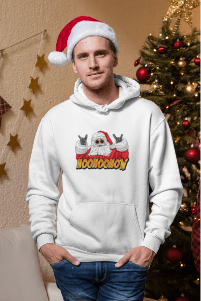 Hohoo Noel Baba Yeni Yıl Kapşonlu Sweatshirt