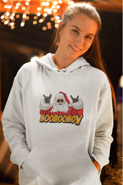 Hohoo Noel Baba Yeni Yıl Kapşonlu Sweatshirt