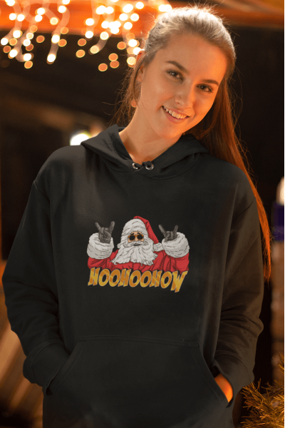 Hohoo Noel Baba Yeni Yıl Kapşonlu Sweatshirt