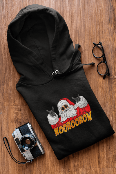 Hohoo Noel Baba Yeni Yıl Kapşonlu Sweatshirt