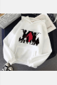 Hunter x Hunter Team Beyaz Kapşonlu Sweatshirt