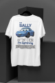 I'm Sally Cars Ön Arka Baskılı Unisex Beyaz T-shirt